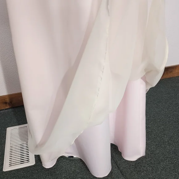 Jordan Dress Prom Y2K Coquette Girl Rose Straps Soft Pink Size 8 - Picture 10 of 16